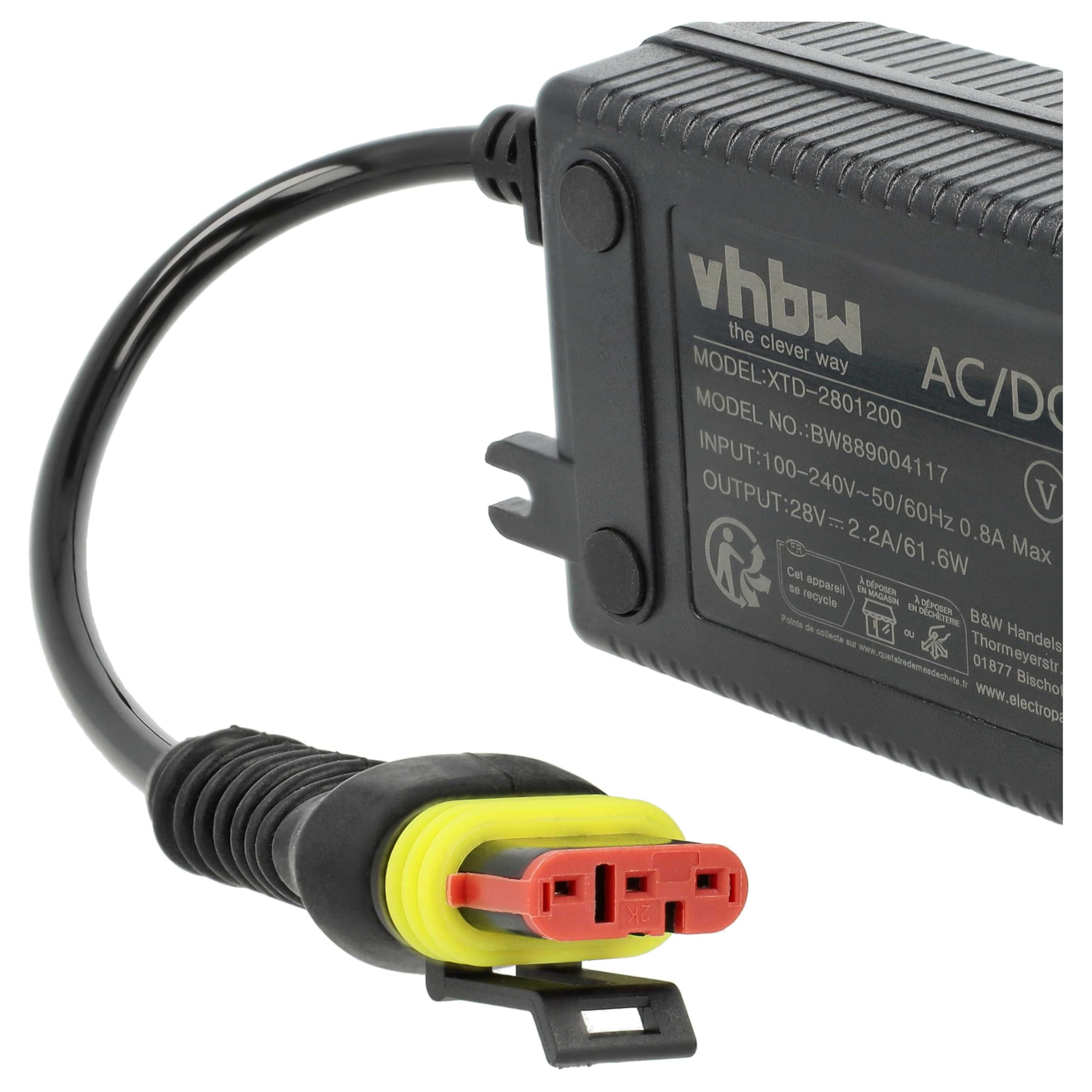 vhbw Fuente alimentación CA/CC Compatible con Husqvarna Automower 320, 320 Nera, 410XE Nera, 310E Nera, 420 cortacésped - 11,5 cm | 320 Nera, 410XE Nera, 310E Nera, 420 cortacésped, robot cortacésped - 11,5 cm