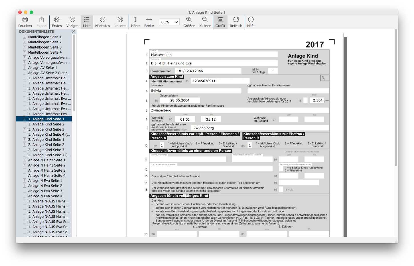 SteuerSparErklärung 2018 für Selbstständige - Mac-Version (für Steuerjahr 2017) [Download]