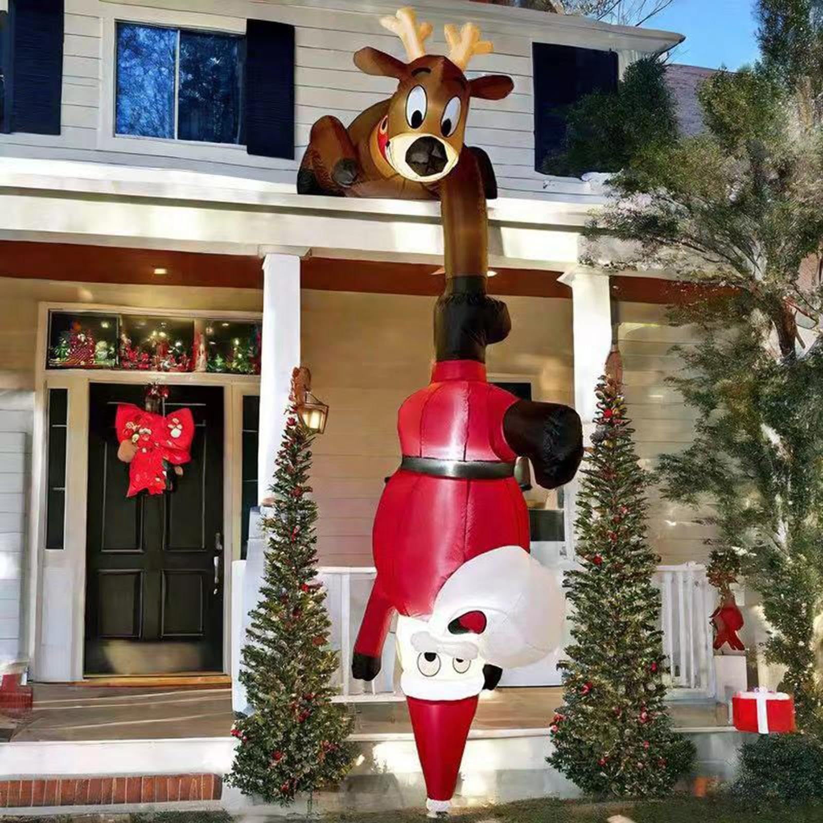 Generisch Aufblasbarer Weihnachtsmann LED-, große lustige Deko-Figuren