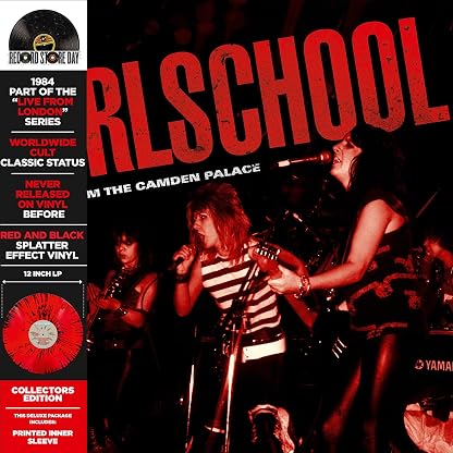 Live From The Camden Palace (Vinil Splatter Colorido, Record Store Day) por Girlschool, capa do álbum