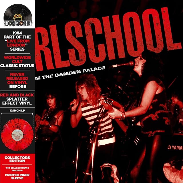 Live From The Camden Palace (Vinil Splatter Colorido, Record Store Day) por Girlschool, capa do álbum