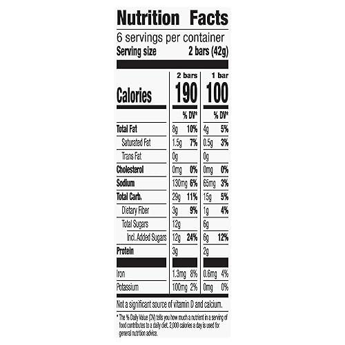Vista 40 de Nature Valley Barras de granola crujiente, almendra tostada, 1.49 onzas, 6 unidades, 12 barras (paquete de 12)