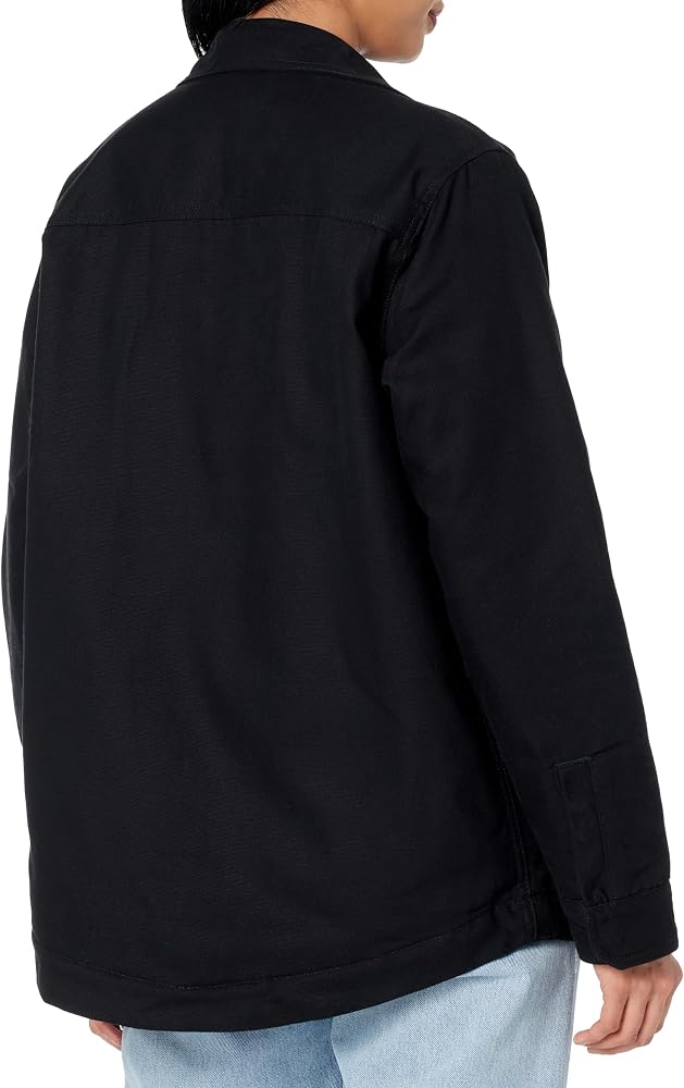 Amazon.com: Women's Duck High Pile Fleece Lined Chore Coat, BLACK