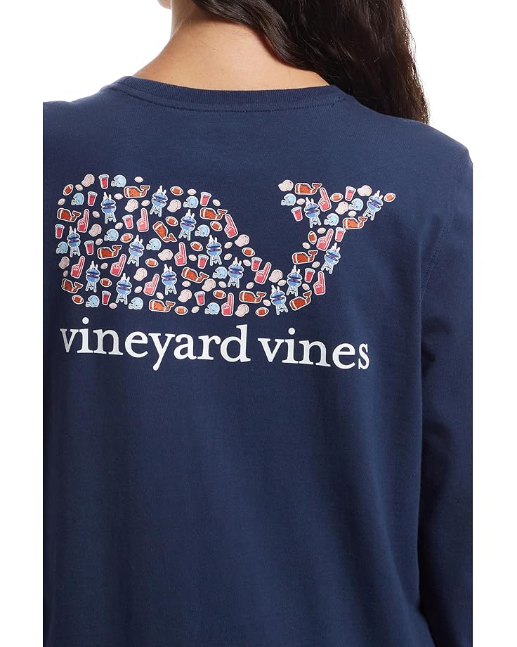 Vineyard Vines Tailgating Icons Whale Fill Long-sleeve Pocket Tee - #4 of 5