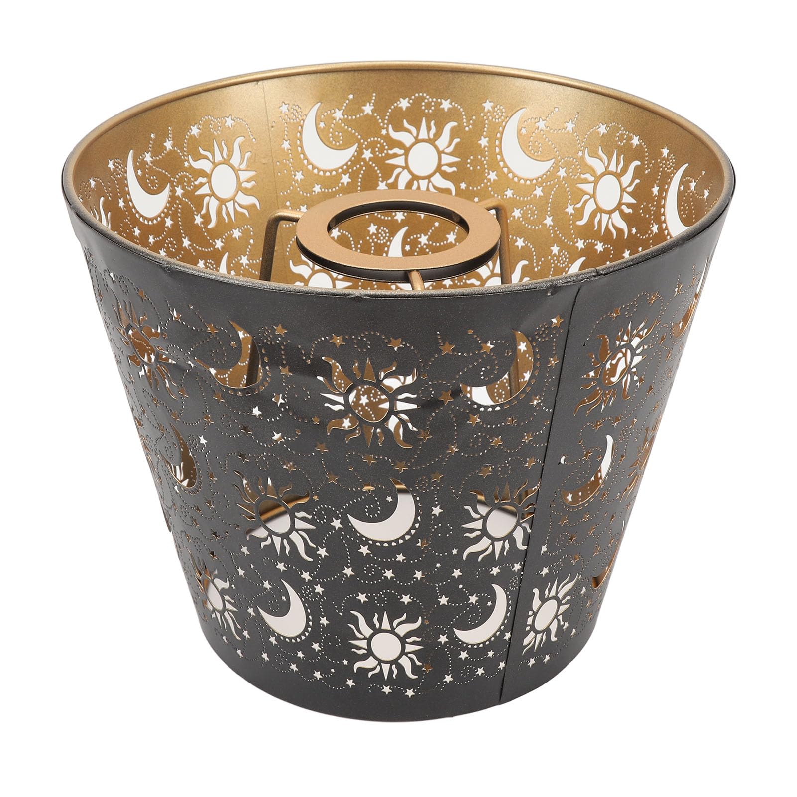 Muiltvoe Shadow Lamp Shade Nature Pattern Lampshade with Sun Moon Star Shadows for Table Lamp Floor Light E27 E26 Bulb