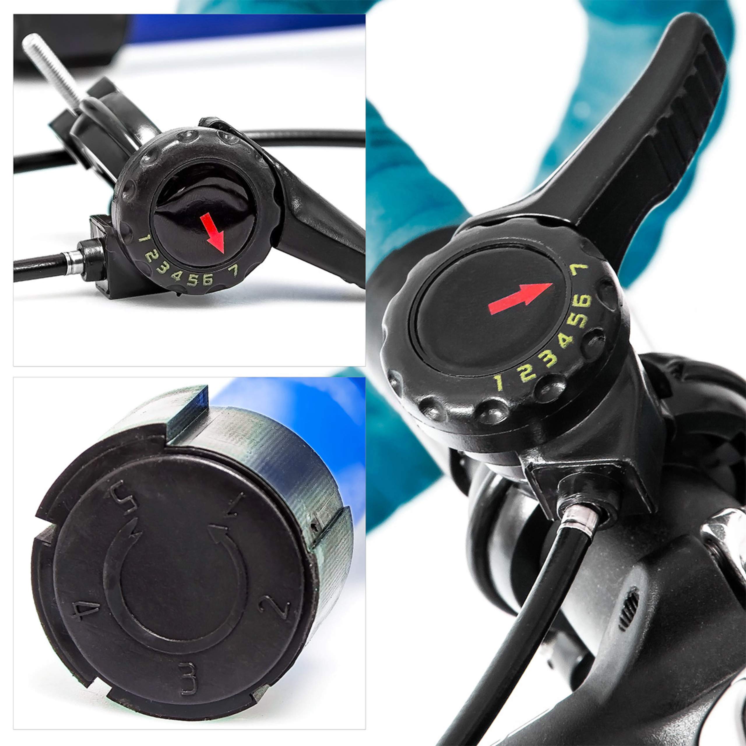 Relaxdays Simulateur de vélo pliable avec 6 niveaux de résistance Rouleau réglable