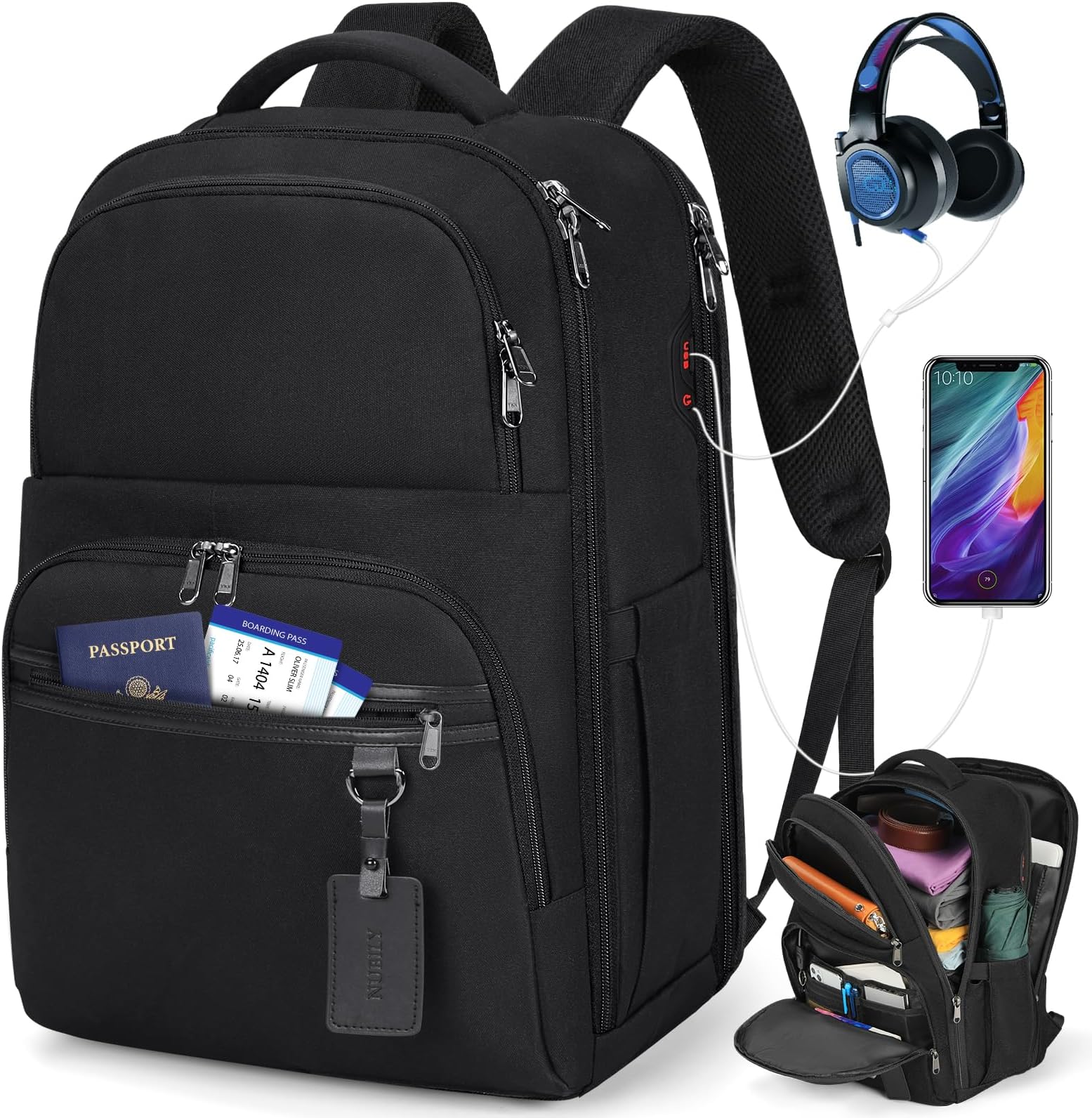 Are Matein Backpacks Waterproof ANTERK Extra Large Travel Laptop ...