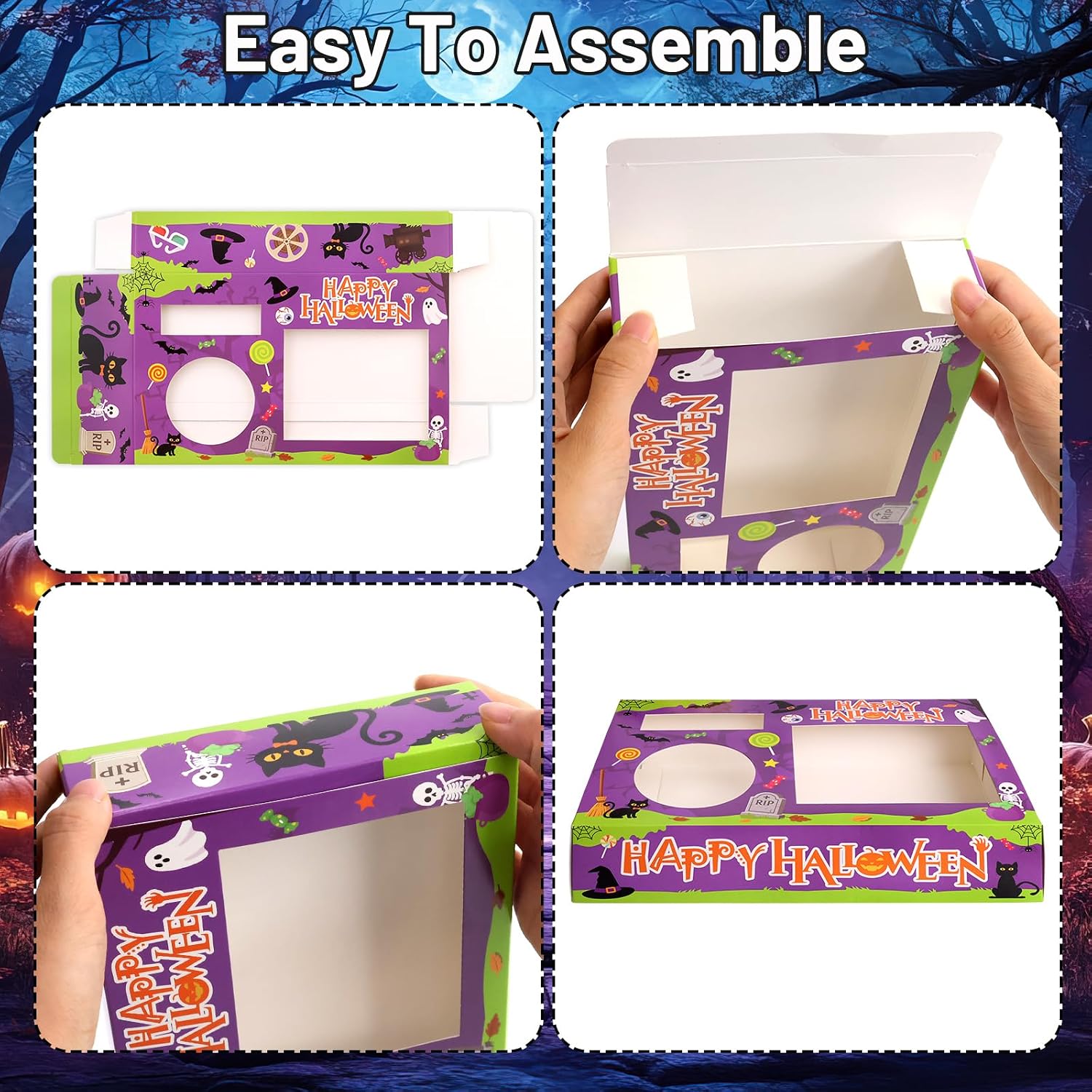 Fancy Land Movie Night Snack Tray 40Pcs Nacho Paper Food Trays