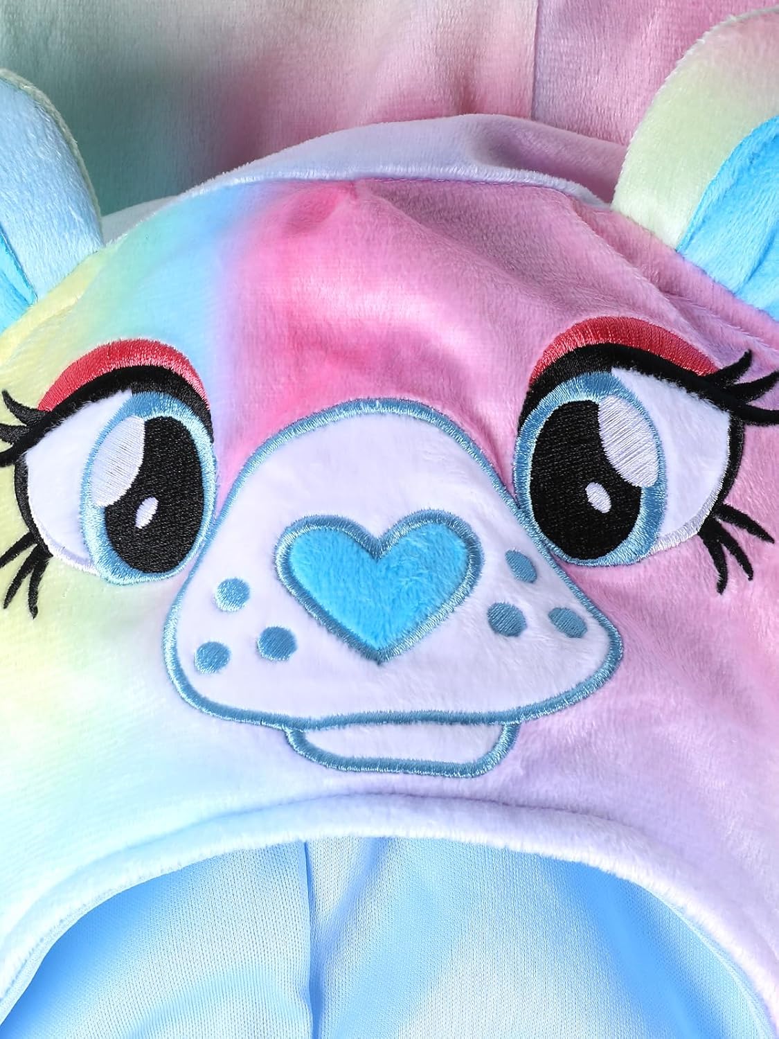 Christmas Cosplay Dress Up Hooded Animal Onesie Costume for Kids 4-12, Plush Xmas Holiday Gift for Boys & Girls - Image 4