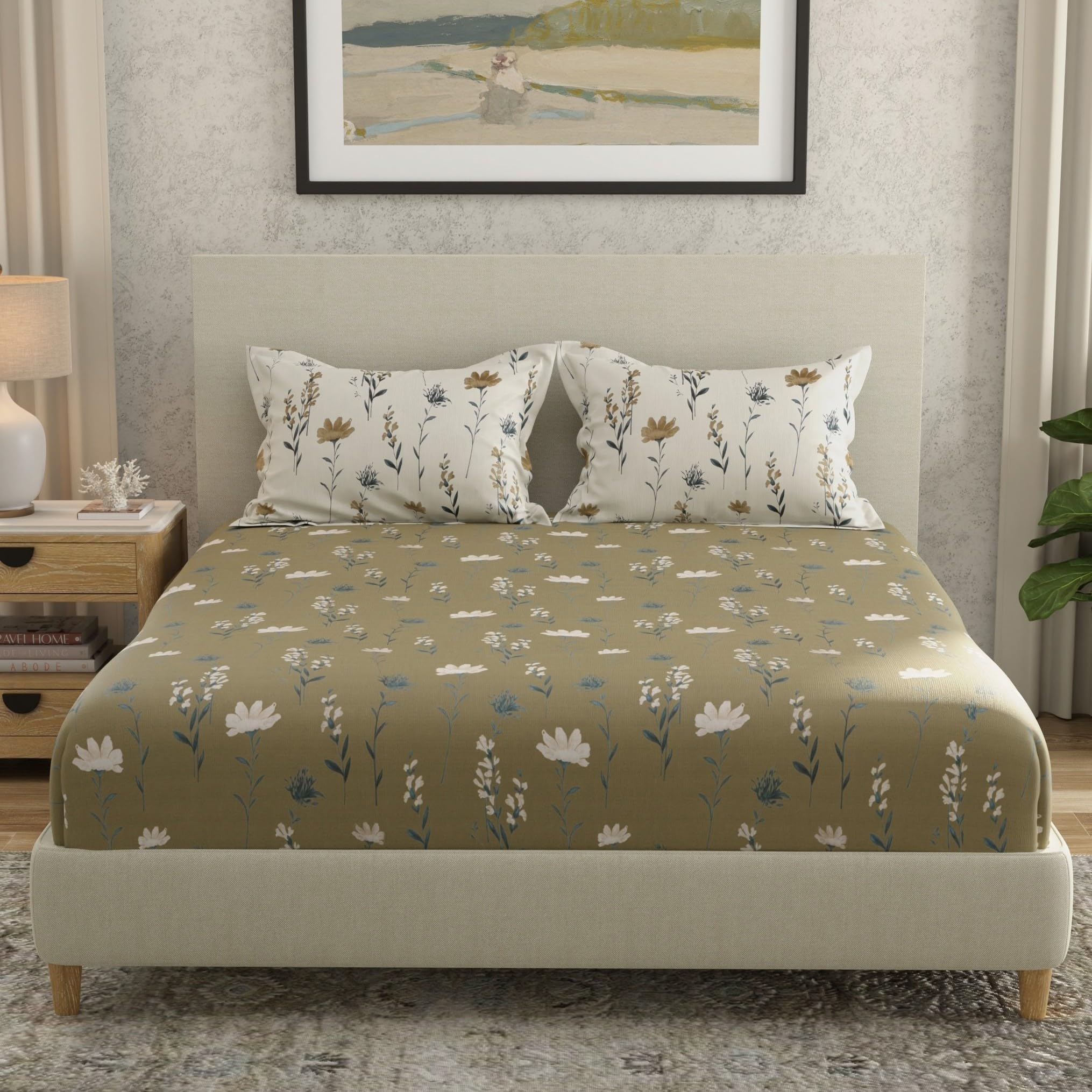 HUESLAND Cotton Bed Sheet Set - King Size -29 HUESLAND Cotton Bed Sheet Set - King Size -29