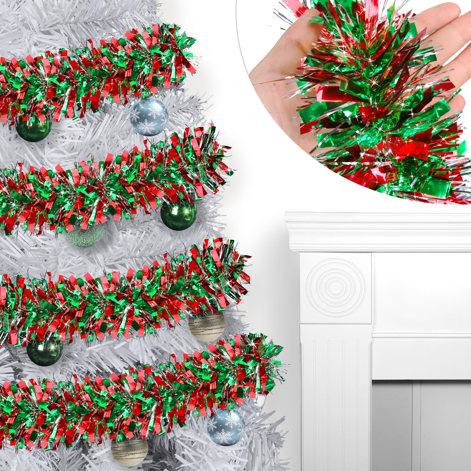 Guirnalda De Bayas Rojas Decoración Navideña, Guirnal... | Cuotas Sin, image size:1600x1600