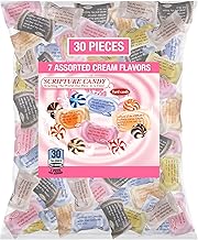 Scripture Candy, Assorted Cream Flavor Hard Candy, 30 Pieces