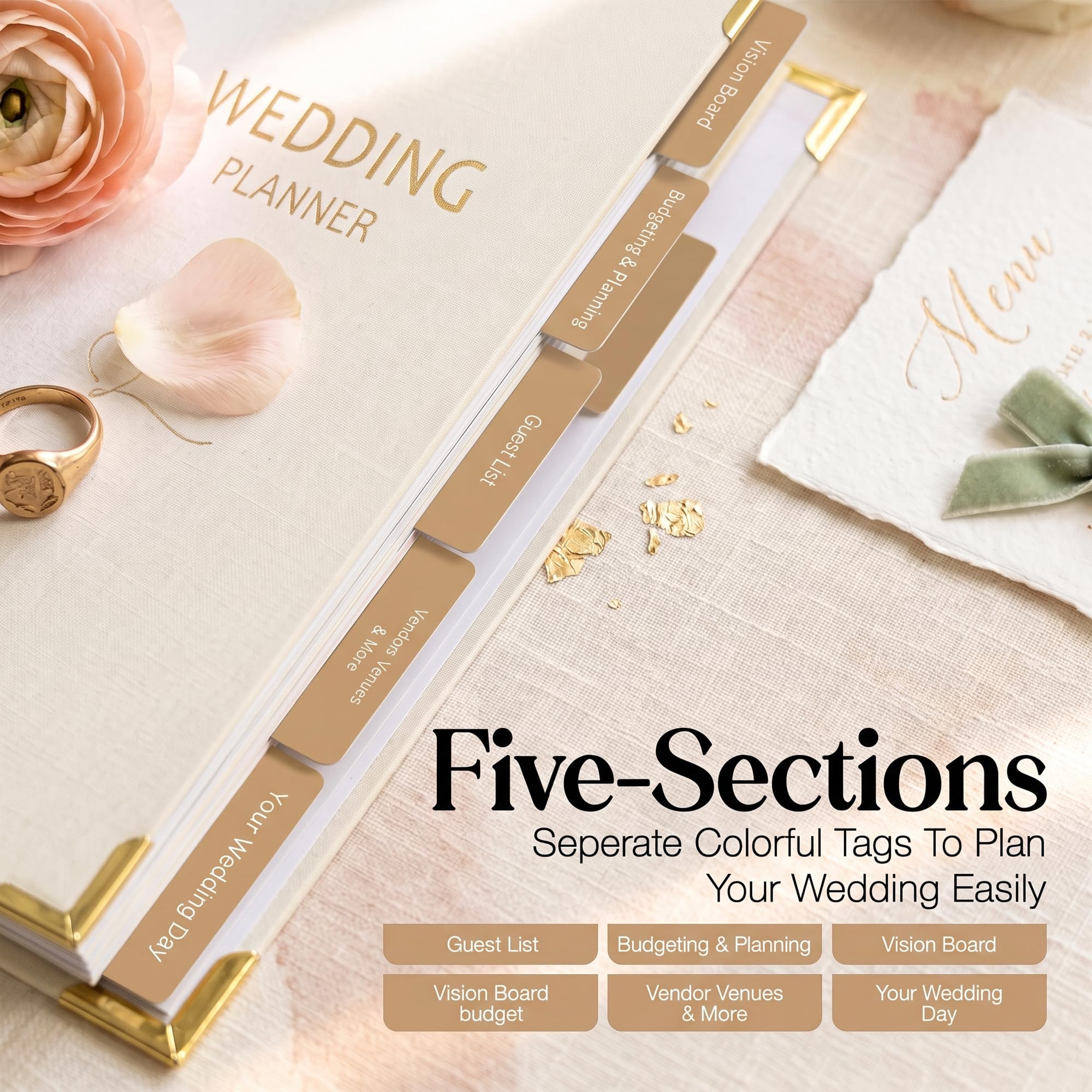 Wedding Planner libro e organizer (crema)