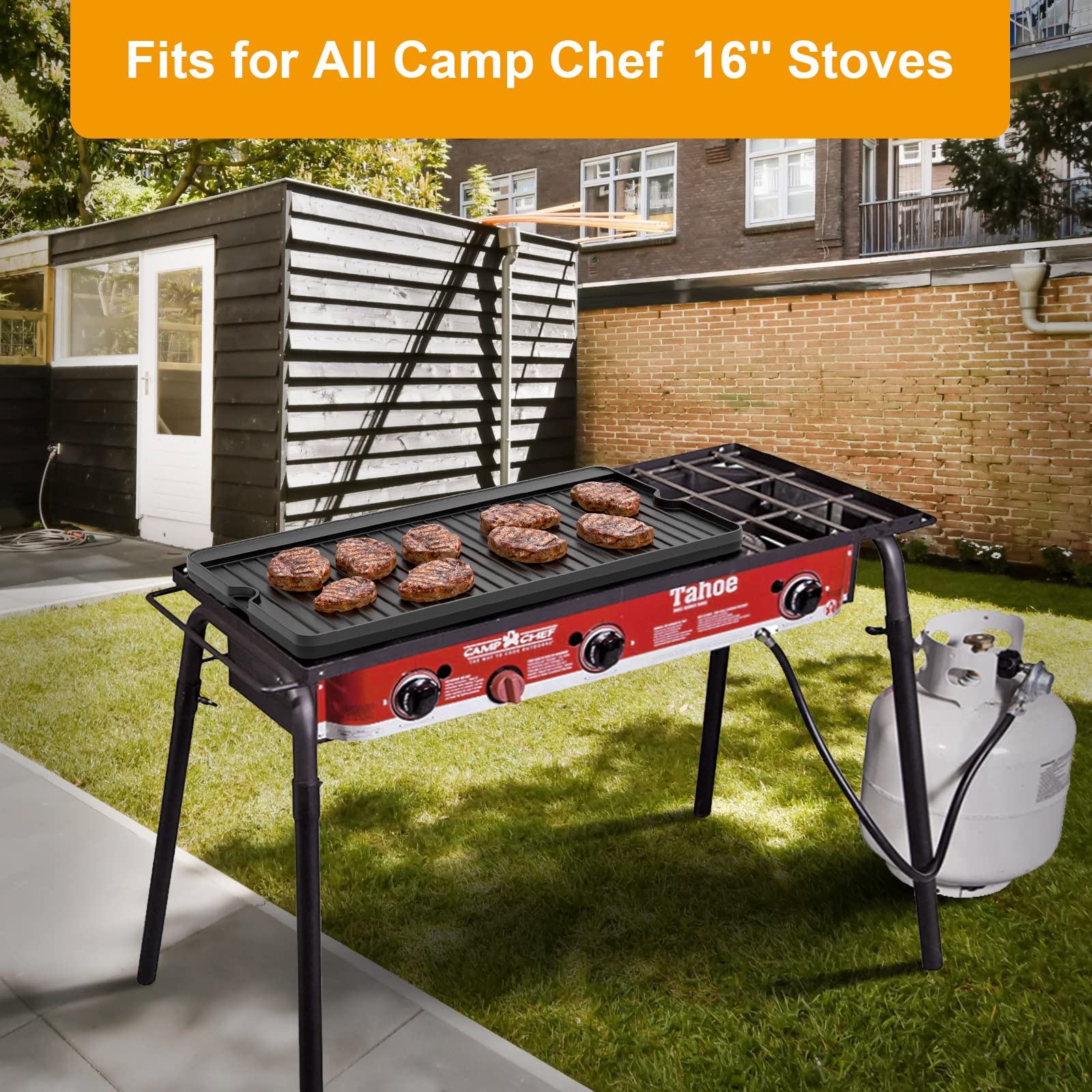 Amazon.com: Reversible Pre-seasoned Cast Iron Griddle for