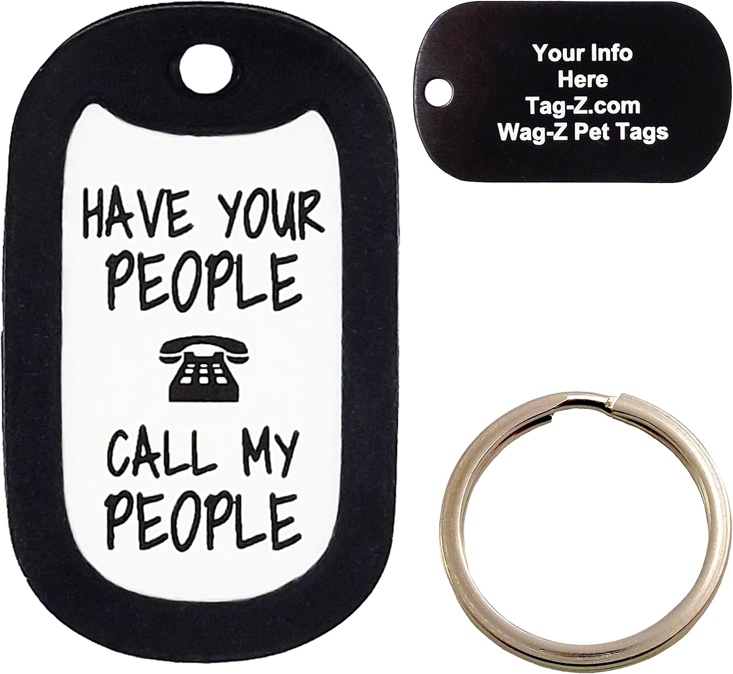 Custom Engraved Pet Tag Have Your People Call My People