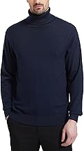 Kallspin Men’s Turtleneck Jumper Sweater Wool Blend Long Sleeve Knit Pullover Knitwear