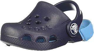 royal blue crocs with fur