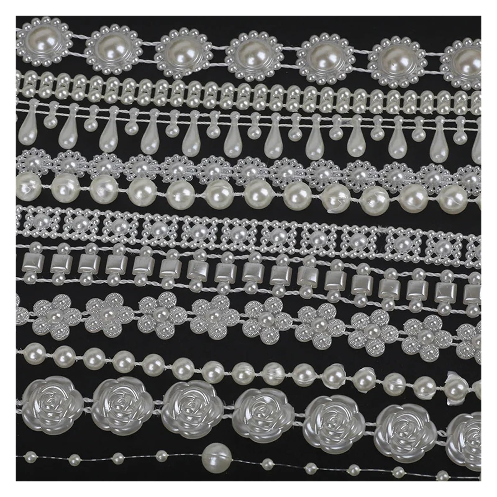 Plastic Faux Pearl Garland