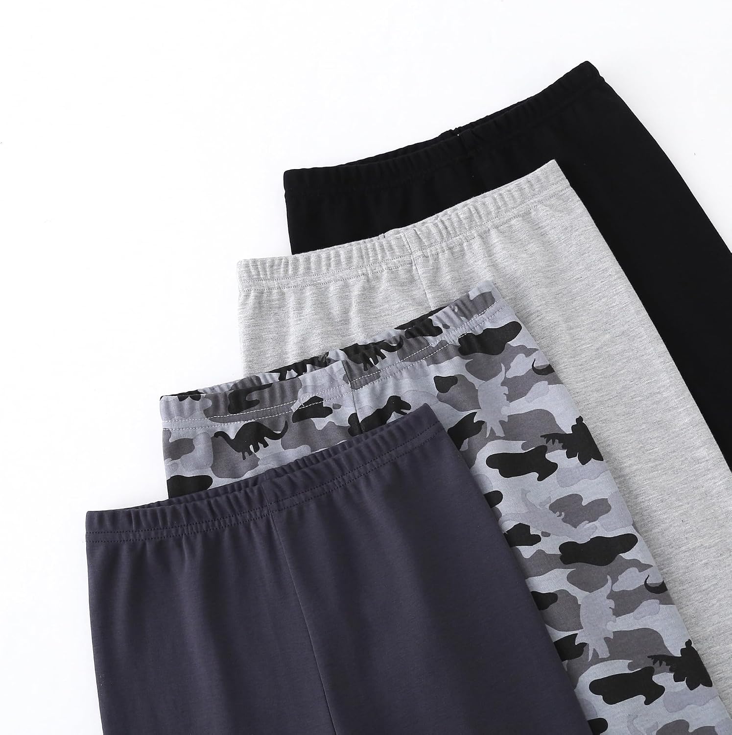 Toddler Boys Cotton Pants, 4-Pack Sweatpants Joggers for 2-6 Years
