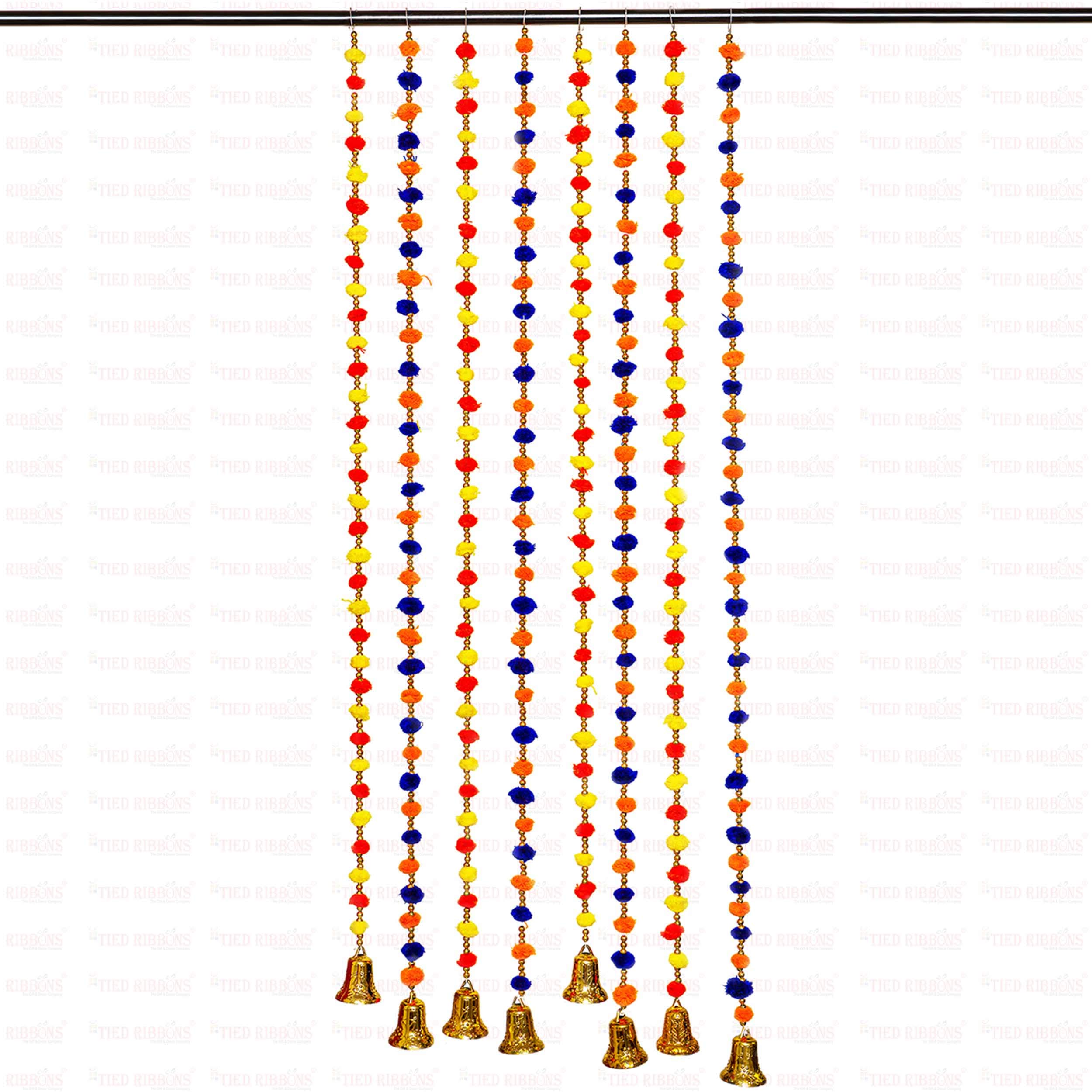 The Art Box Lot De 5 Guirlandes De Calendula Pour Décorations D'Halloween, De Mariage, Fleurs Artificielles, Guirlande De Fleurs Artificielles, Guirlande De Fleurs, Guirlande De Fleurs, Guirlande De