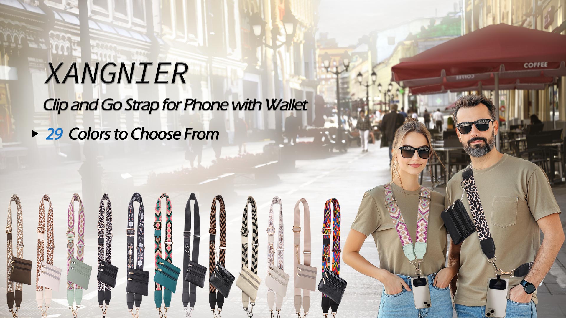 Amazon.com: XANGNIER Clip and Go Strap for Phone with Wallet