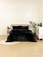 Vista 8 de Fundas de edredón de terciopelo aplastado ultra lujosas, ropa de cama bohemia color burdeos, tamaño Queen, ropa de cama UO, funda de edredón Donna