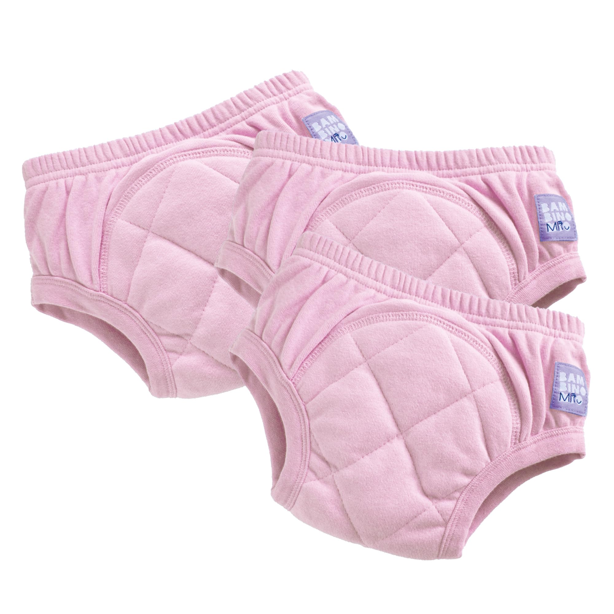 Bambino Mio (3 Pack) Training Pants for Toddlers Reusable Cloth Potty Pants Training Underwear, 3-4 Years, Pink Strawberry Unicorns, Baby and Toddler, Boys and Girls with Cross-Stitch — view 4