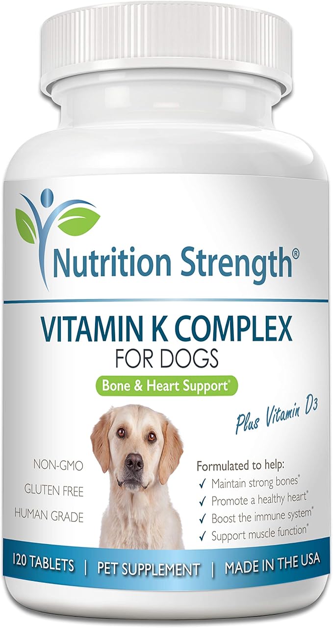 Nutrition Strength Vitamin K for Dogs, Vitamins K1 & K2