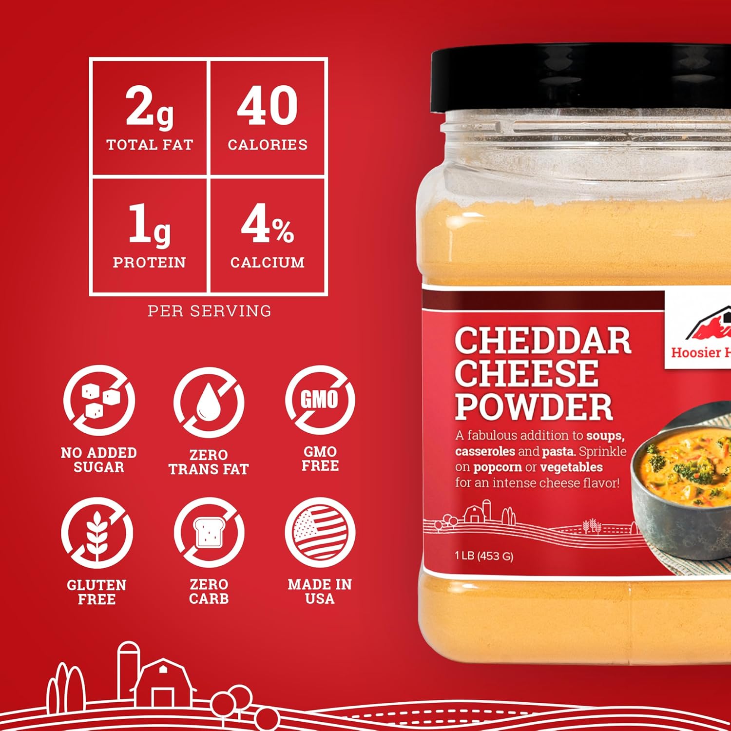 Cheddar Cheese Powder, 1LB ()