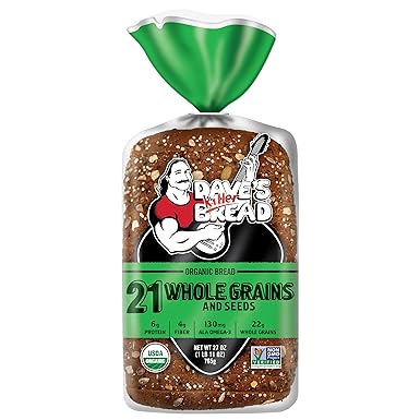 Dave's Killer Bread 21 Whole Grains and Seeds, Whole Grain Organic Bread, 27 oz Loaf