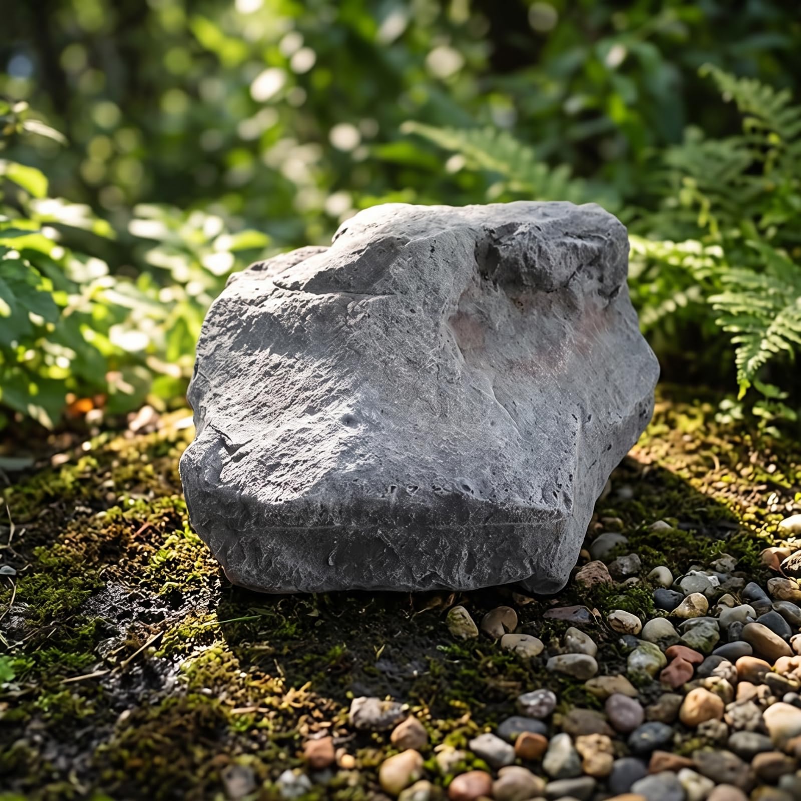 MagiDeal Imitación para Jardín Multiusos Ligera, Piedra corativa Fibra Vidrio, Piedras vegetación simulada Simuladas, para Patio, Fotógrafos, Estilo 1
