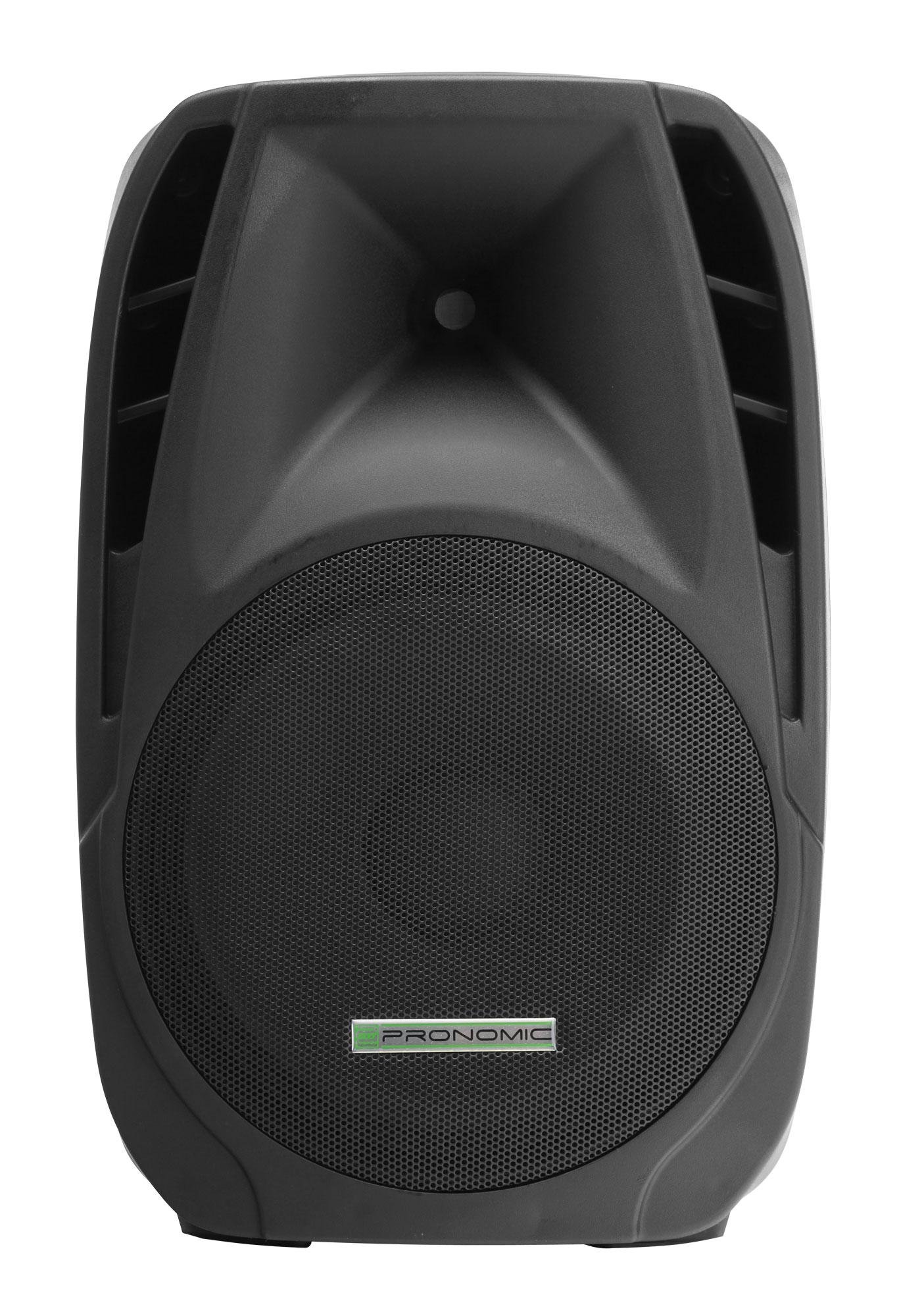 Pronomic PH15 Enceintes de scène PA Mobiles (190 W RMS/350 W Peak), woofer 15", Tweeter 34 mm, entrée & Thru Compatible SPK, Paire d’Enceintes passives pour Concerts et déplacements.