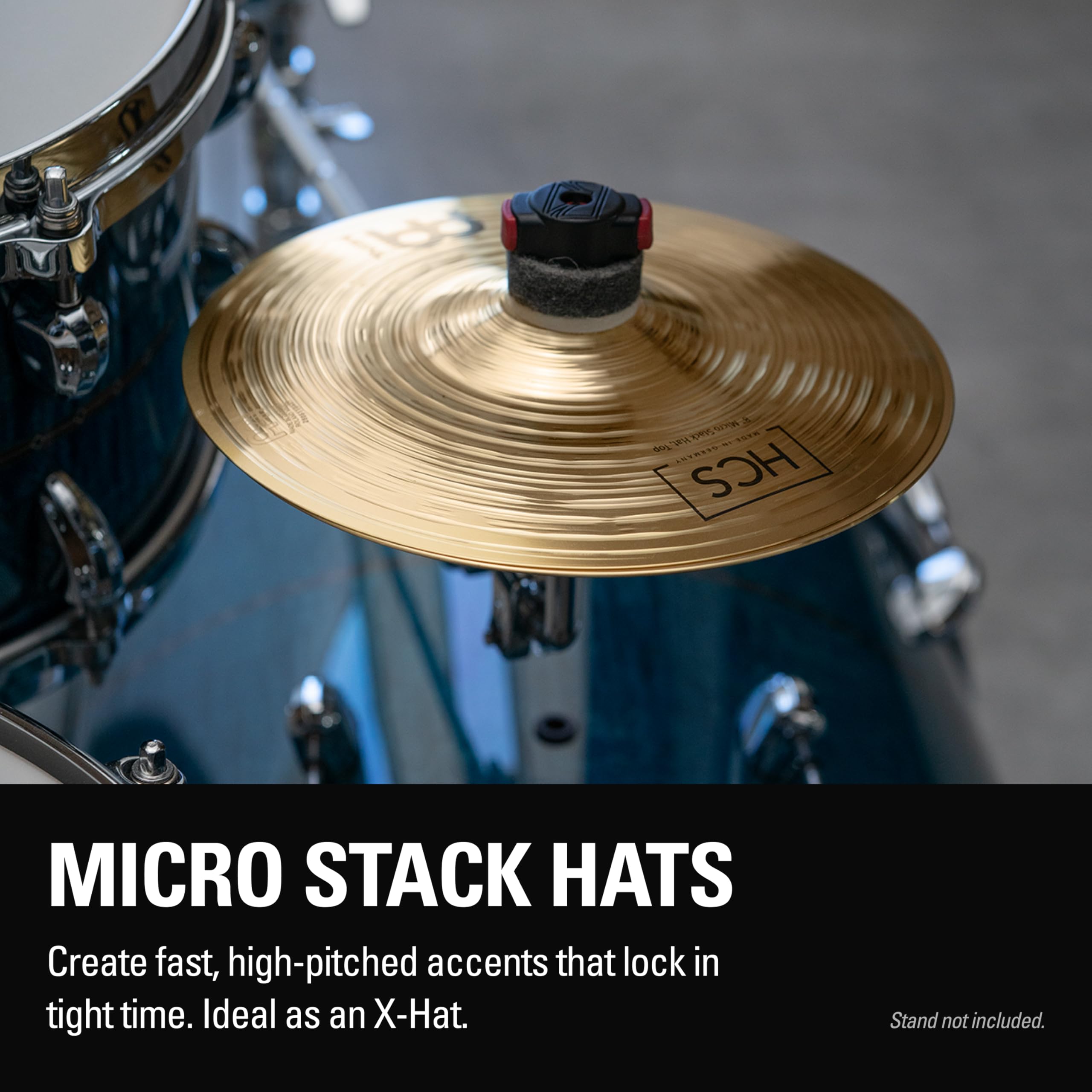 Meinl Cymbals HCS - Sombreros micro apilables de 8 pulgadas, platillos para tambores, par, fabricados en Alemania