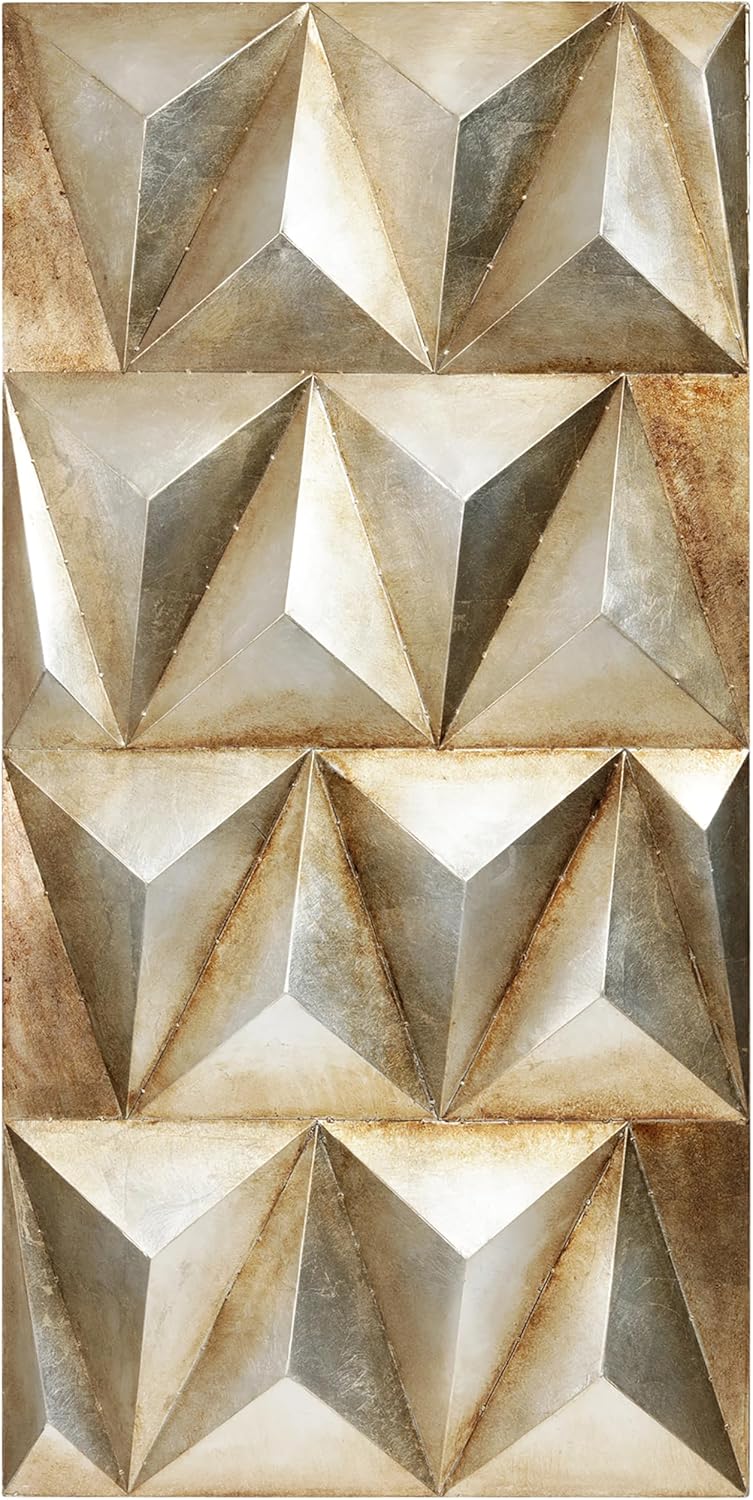 Empire Art Direct Steel 3D Iron Wall Art, Mixed Media Hand Painted Wall Sculpture,Ready to Hang, Living Room, Bedroom,Glod