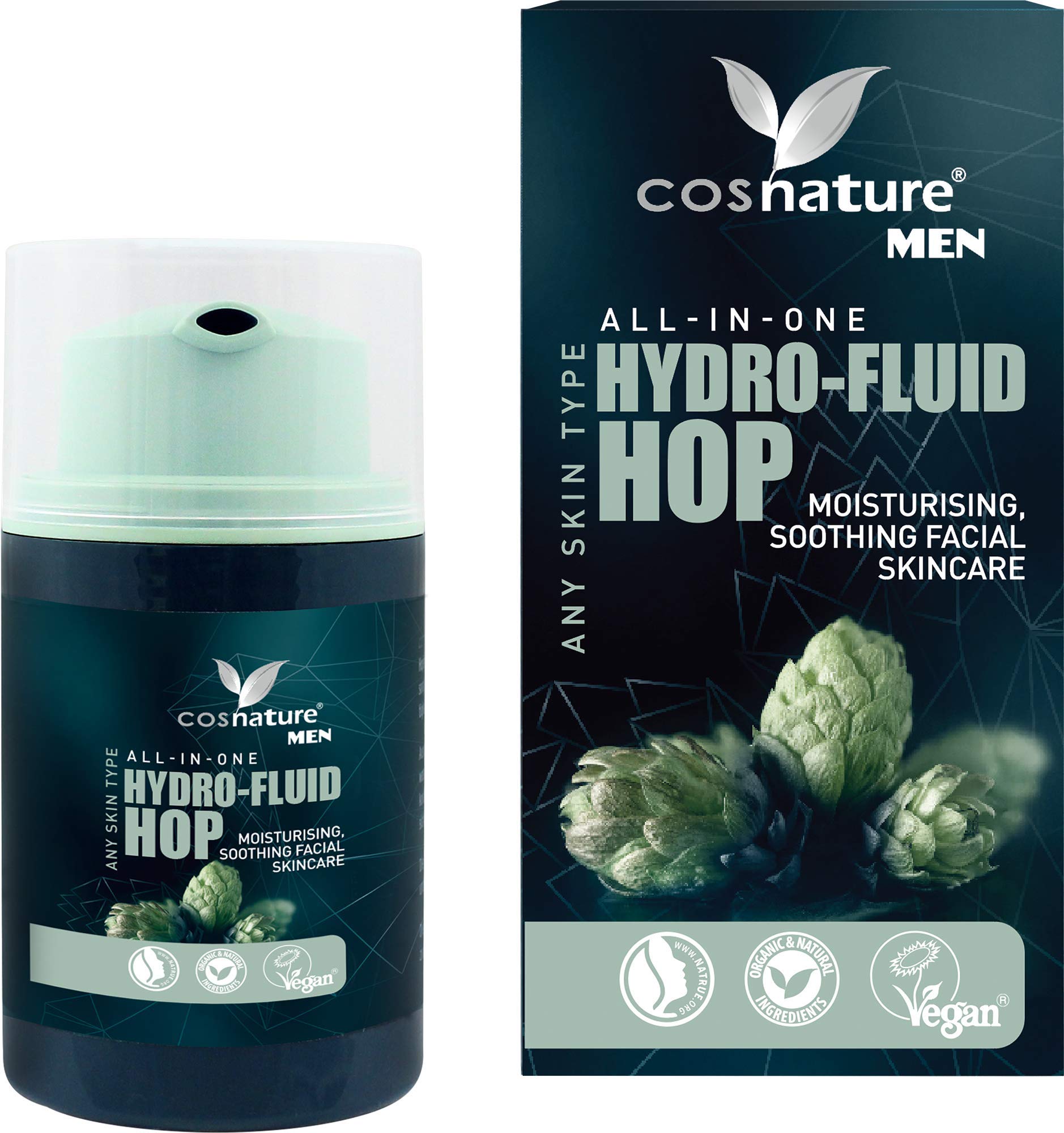 Cosnature Men Şerbetçiotlu Vegan - Su Bazlı Erkek Yüz Kremi