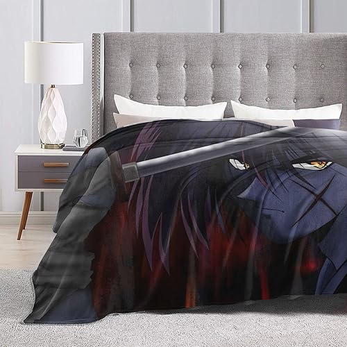 Miniatura 4 de Rurouni - Manta Kenshin ultra suave, manta de franela polar para sofá, cama, sofá, viajes, campamento, 50 x 40 pulgadas
