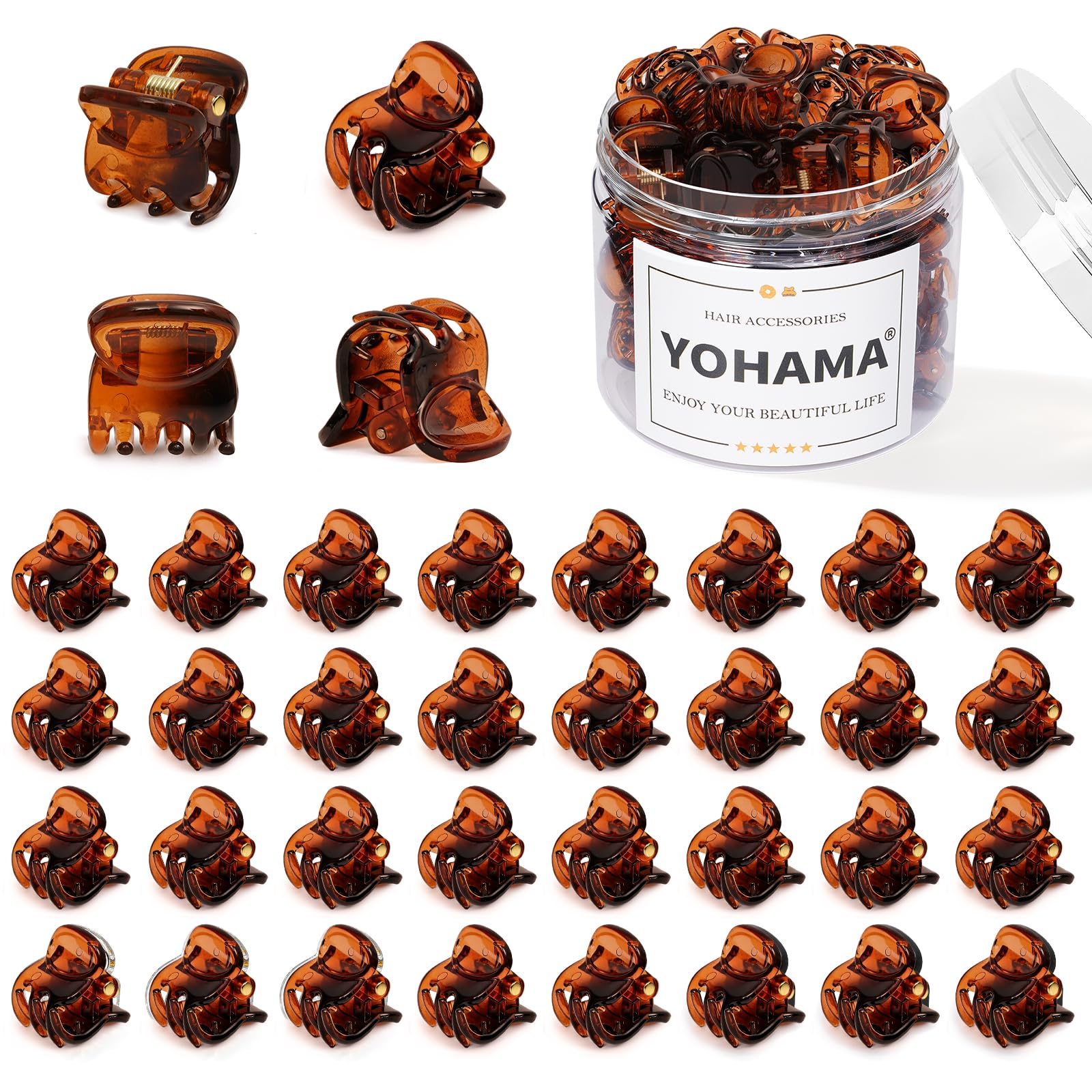 YOHAMA Mini Hair Clips - 36 Pack for Kids & Adults -16