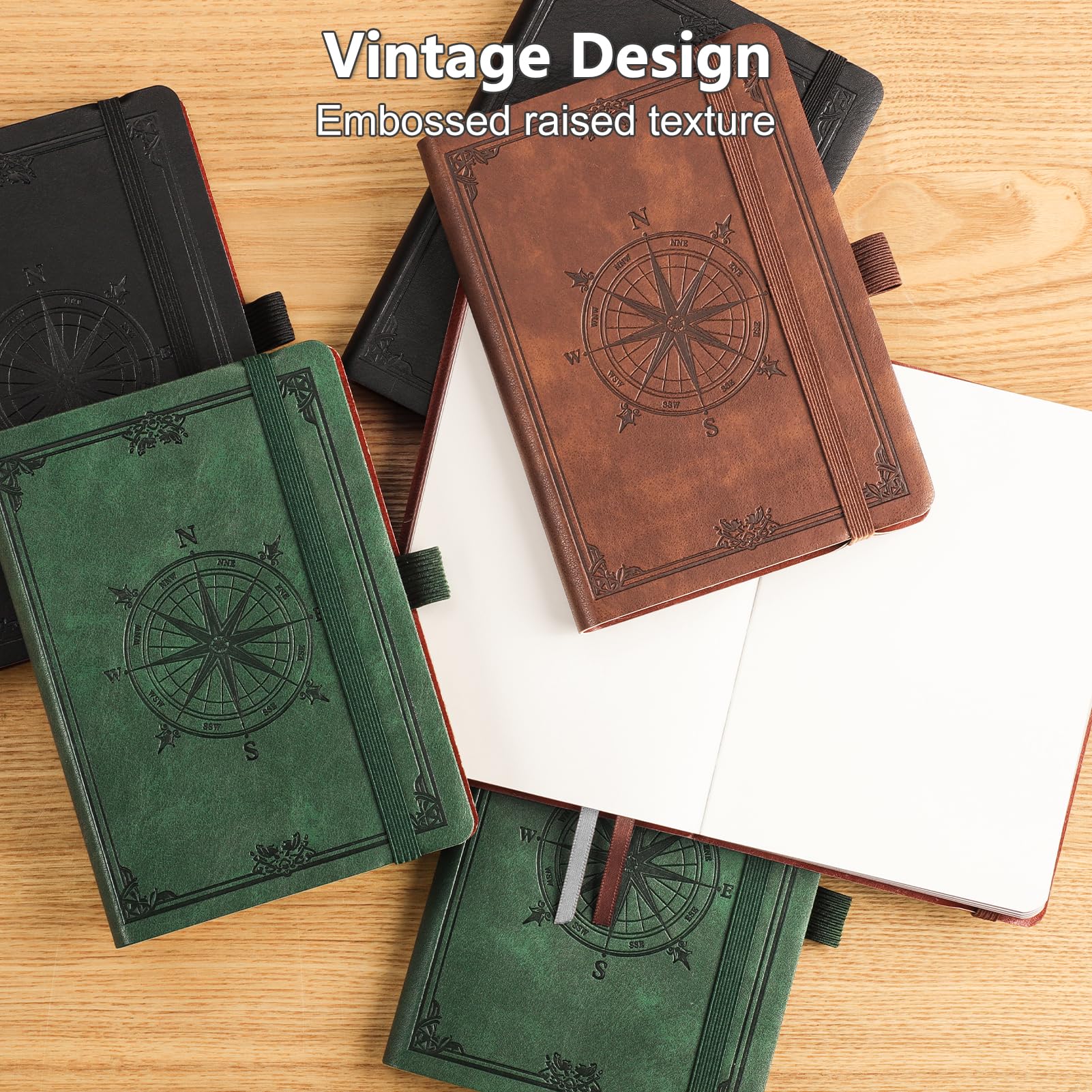 AHGXG B6 Notebook Journal Blank, softcover Note Book Leather Journals for Women, 256 Pages for Writing, 100gsm Lined Paper, for Men Work Office School,Black