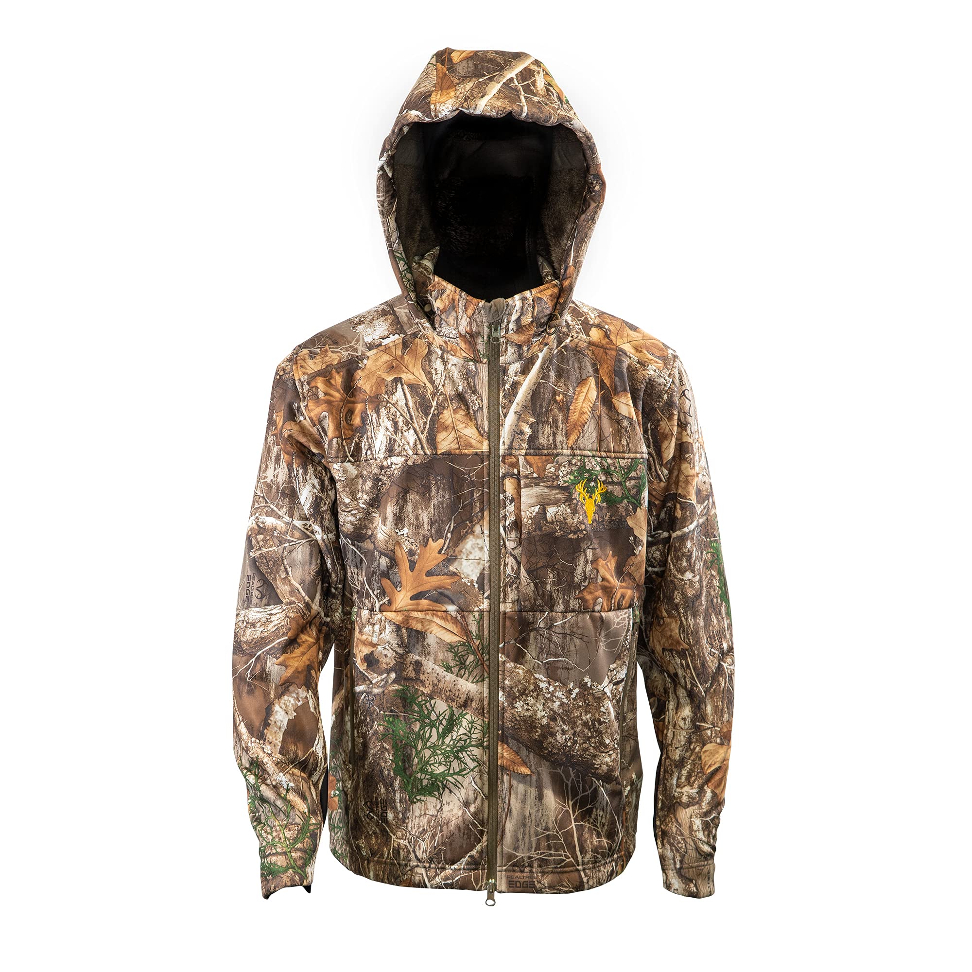 HOT SHOT Men’s Camo Softshell Jacket Midweight, FleeceLined