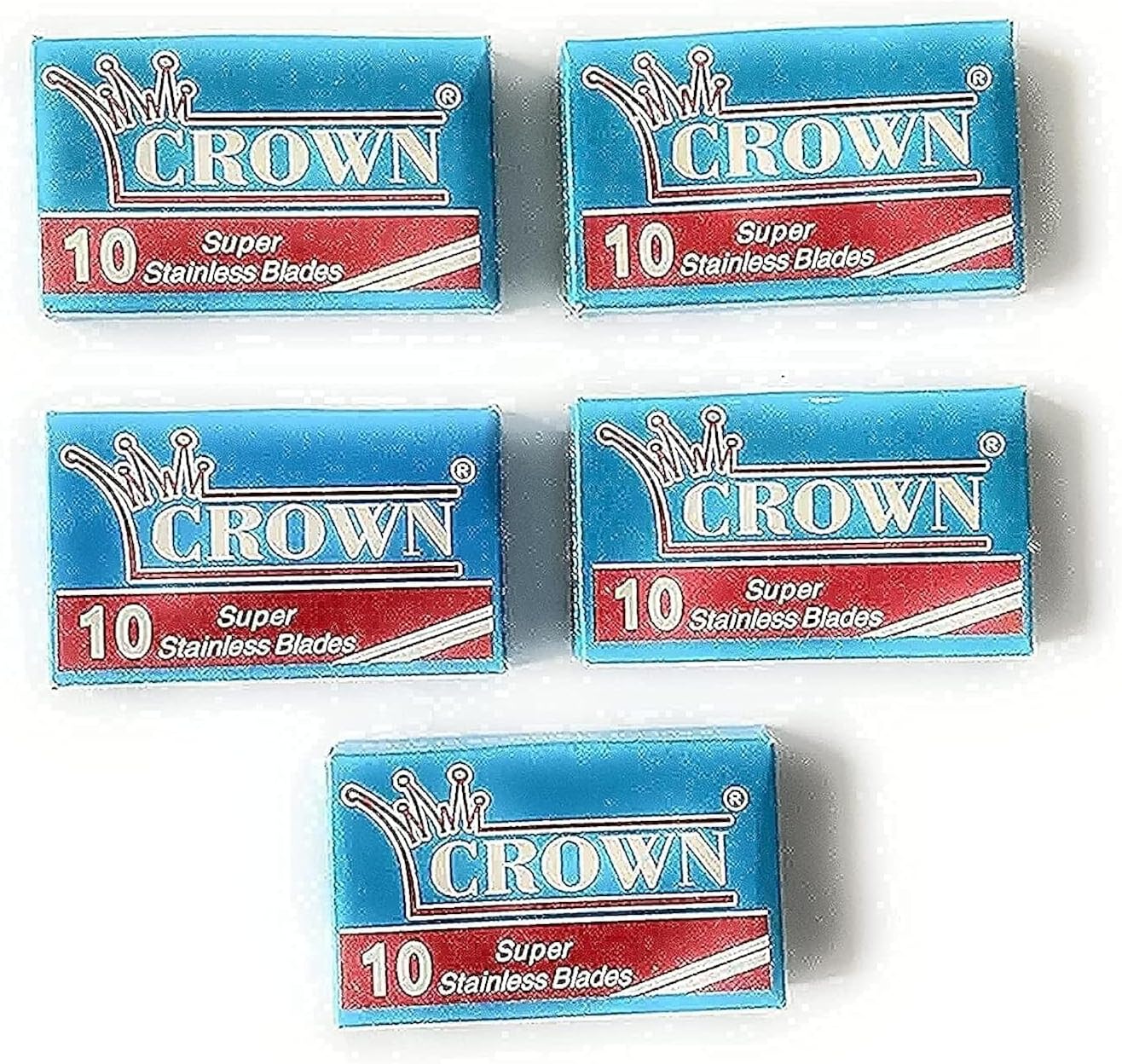 50 Crown Super Stainless Double Edge Safety Razor Blades