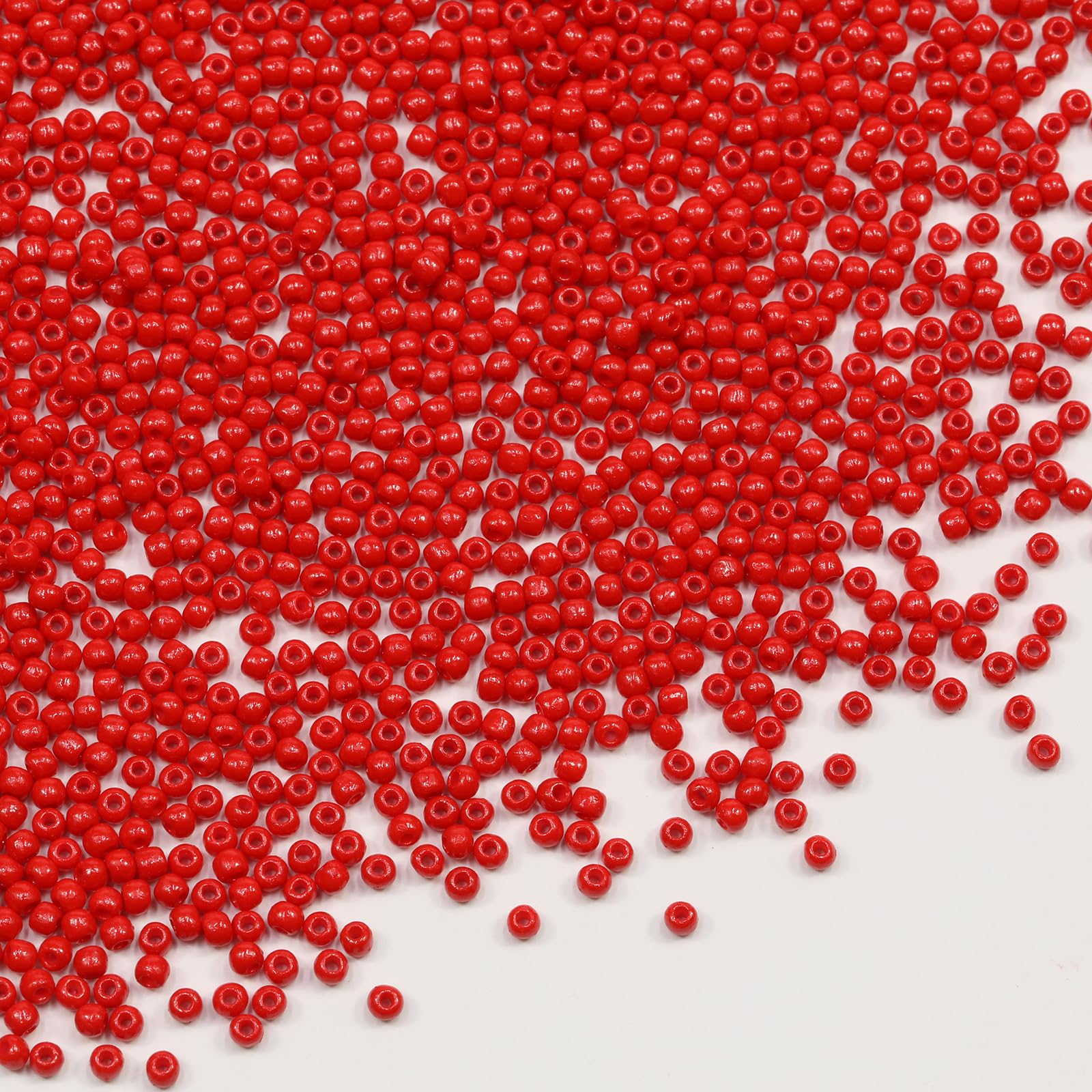 KERGAEN 12/0 2mm Glass Seed Beads Bulk - 100g (Approx. 10,000pcs) for Jewelry Making, Bracelets, Necklaces, Earrings & Artisan Crafts