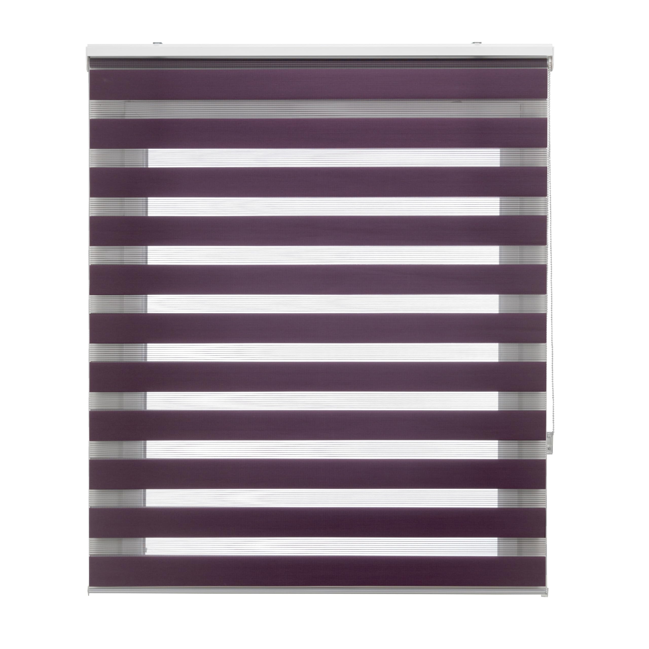 Blindecor Lira doppelrollo - duo rollo tag und nacht Violett - 160 x 180 cm (Breite x Länge) – Bild 2