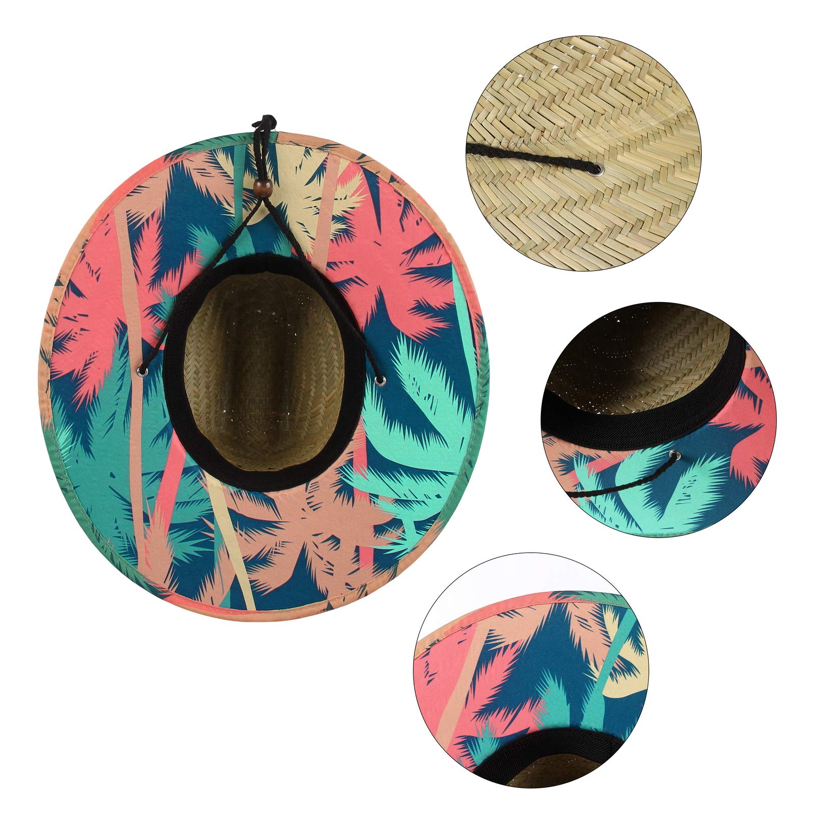 EOZY Chapeau de soleil Fedora d'été pour homme avec ceinture