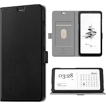 Fintie Case Compatible for 6.13" Onyx BOOX Palma, [RFID Blocking] PU Leather Flip Wallet Case with Card Slot Holder Kickstand Magnetic Closure Shockproof Cover, Black
