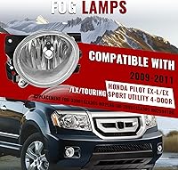 Vista 2 de Luz antiniebla HECASA compatible con Honda Pilot 2009-2011 Reemplazo para 33901SZA305 HO2595100 33951SZA305 HO2594100 Luz antiniebla de conducción