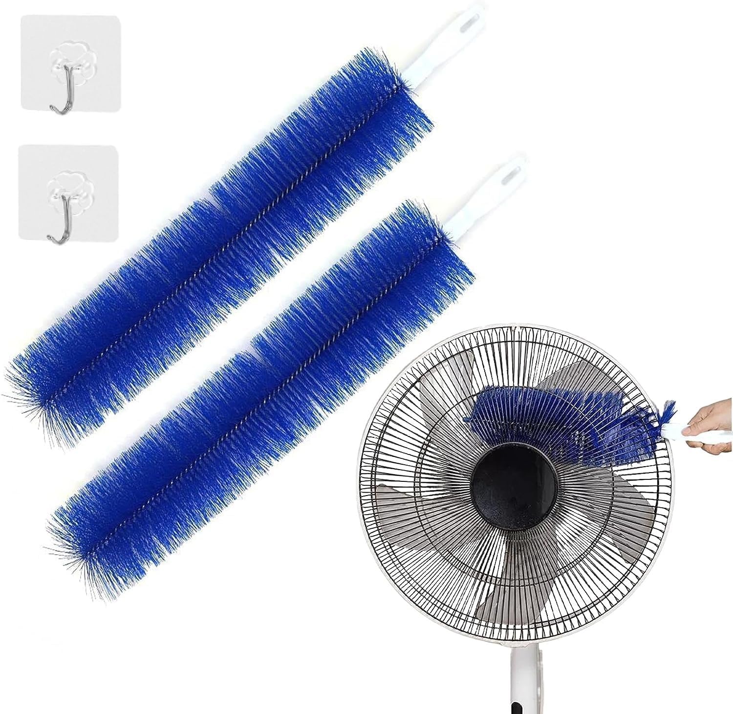 2Pcs Flexible Fan Dusting Brush Bendable Dusting Brush