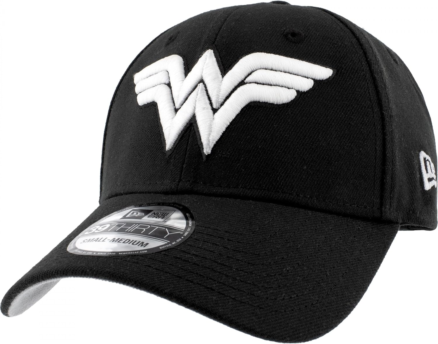 New Era Wonder Woman Logo Glow in The Dark 39Thirty Fitted Hat (US, Alpha, Large, X-Large)