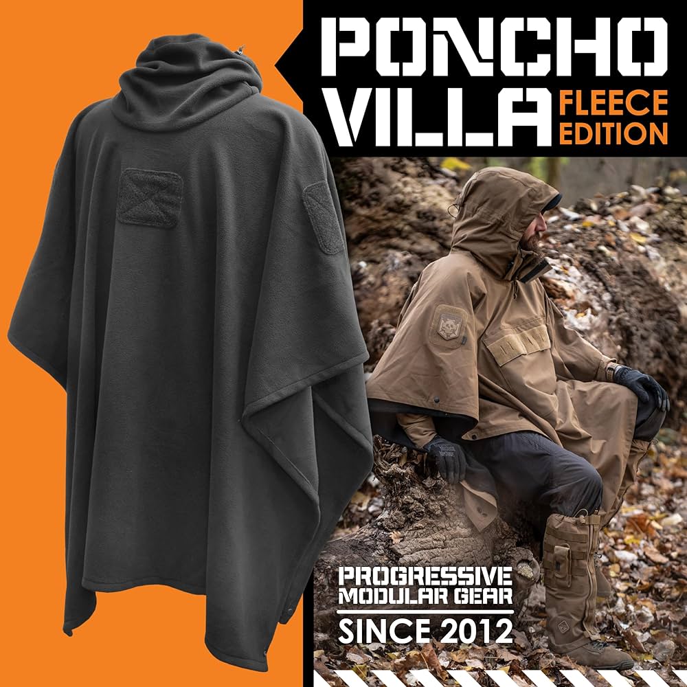 FLEI ポンチョ Amazon.co.jp: ハザード4 Fleece Poncho Black : ファッション