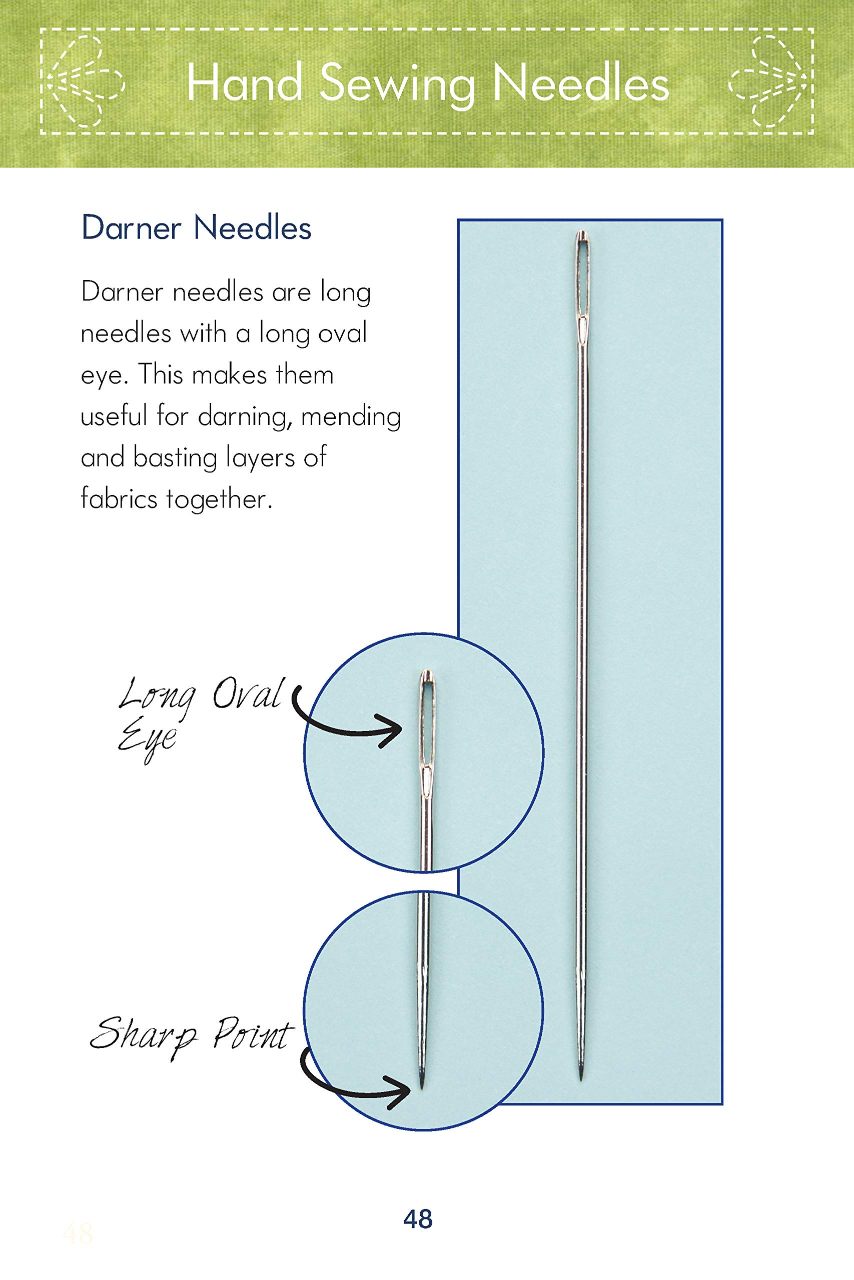 Know Your Needles: Carry-Along Guide to Choosing Hand and Machine Needles (Landauer Publishing) A Pocket-Size, Comprehensive Sewing Needle Reference with Detailed Photos and Descriptions - Image 8