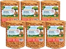 JCs Wildlife Squirrel Stopper No Mess, No Waste Large Cylinder with Hole 4.5lbs (6-Pack)